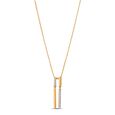Mia Glintz by Tanishq 18KT Yellow Gold Diamond Pendant And Chain 