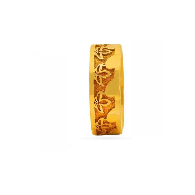 Lotus Embrace Gold Ring 