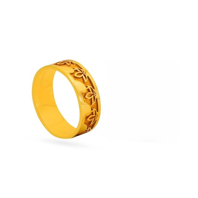Lotus Embrace Gold Ring 2