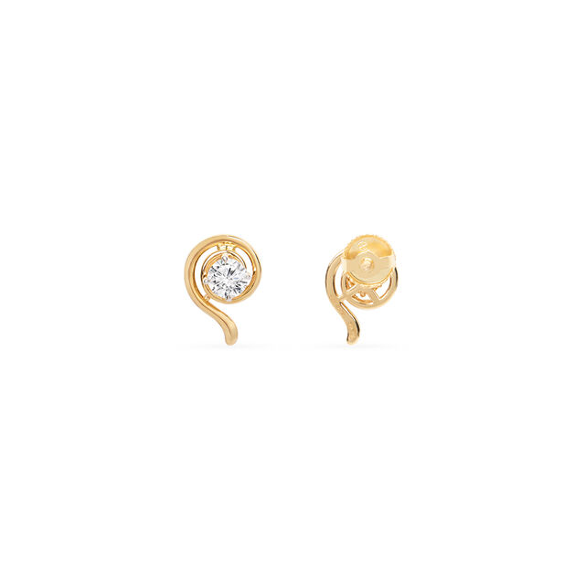 Tanishq 18KT Diamond Stud Earring for Women 4
