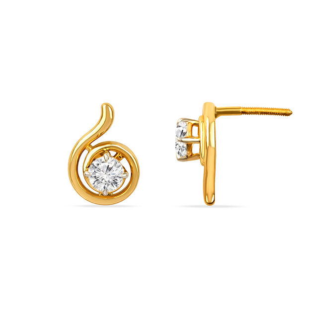 Tanishq 18KT Diamond Earrings for Women 4