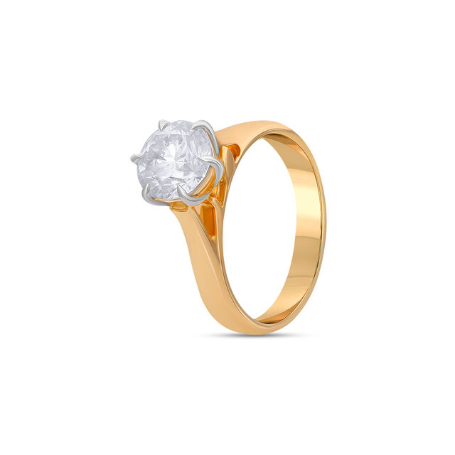 Tanishq 18 Karat Diamond Finger Ring for Women 