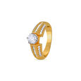 Tanishq 18 Karat Diamond Finger Ring for Women 