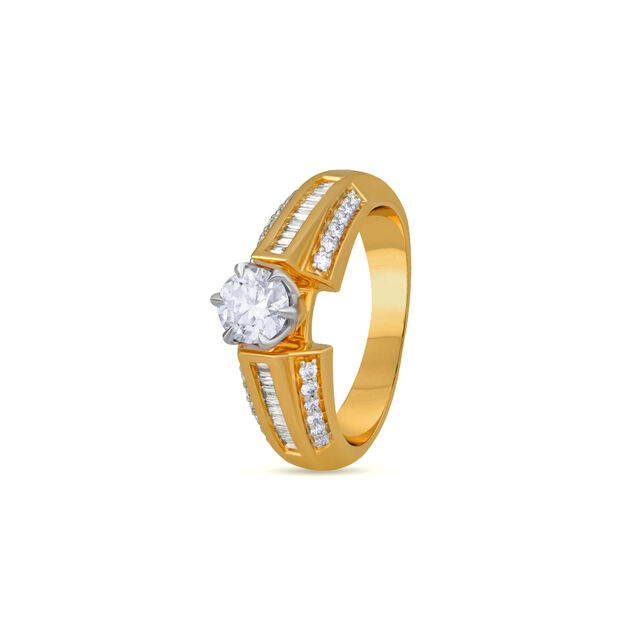Tanishq 18 Karat Diamond Finger Ring for Women 