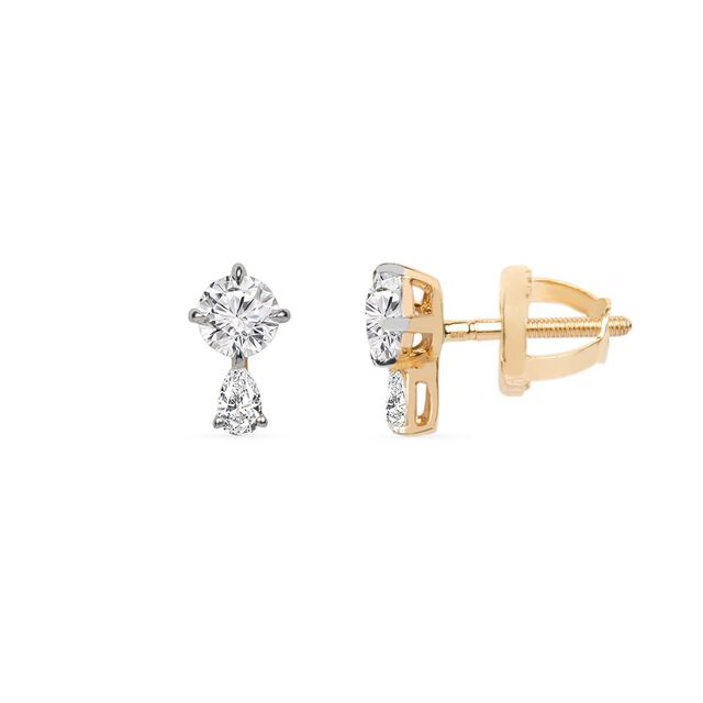 Tanishq 18KT  Gold Stud Earring for Women 2