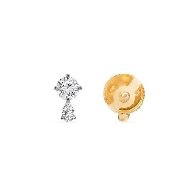 Tanishq 18KT  Gold Stud Earring for Women 3