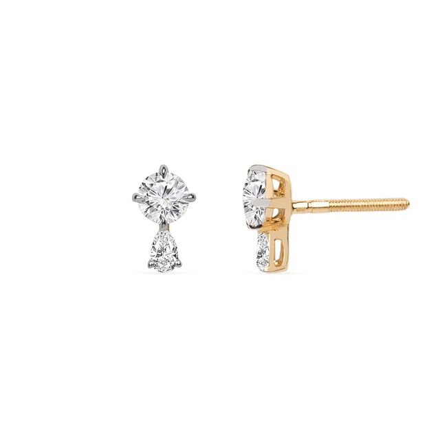 Tanishq 18KT  Gold Stud Earring for Women 4
