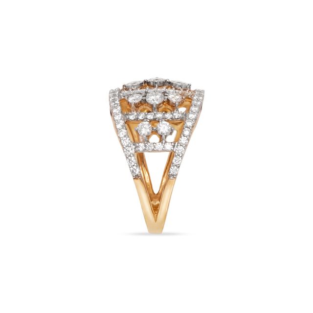 Tanishq 14KT Diamond Finger Ring 3