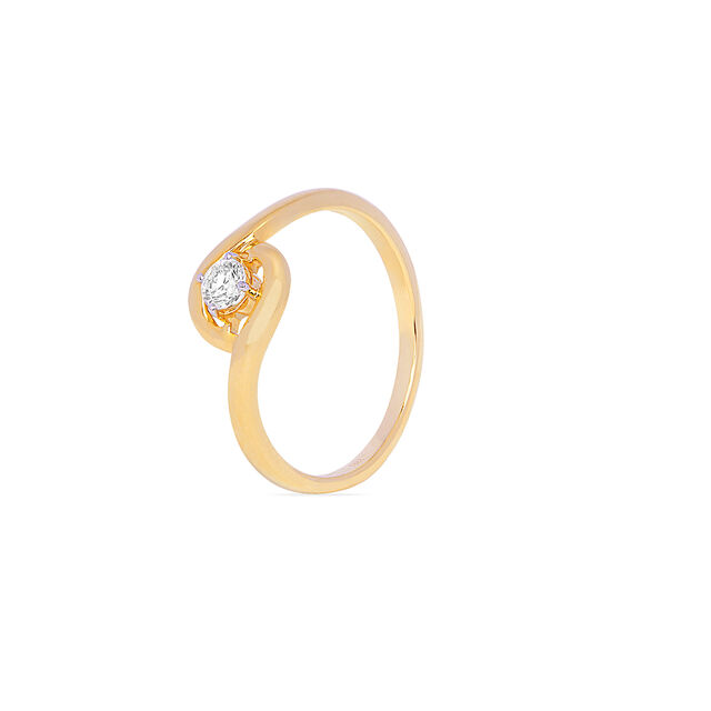 Timeless 18 Karat Gold And Diamond Finger Ring,,hi-res 2
