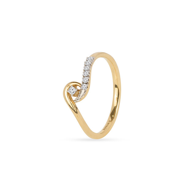 Elegant and Sublime Gold and Diamond Finger Ring,,hi-res 2