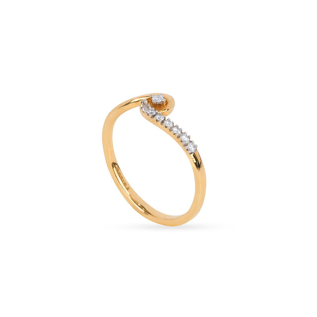 Elegant and Sublime Gold and Diamond Finger Ring,,hi-res 3