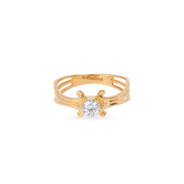 Stellar Flowerbud Solitaire Ring 