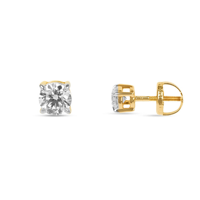 Tanishq 18KT Diamond Earrings for Women 3