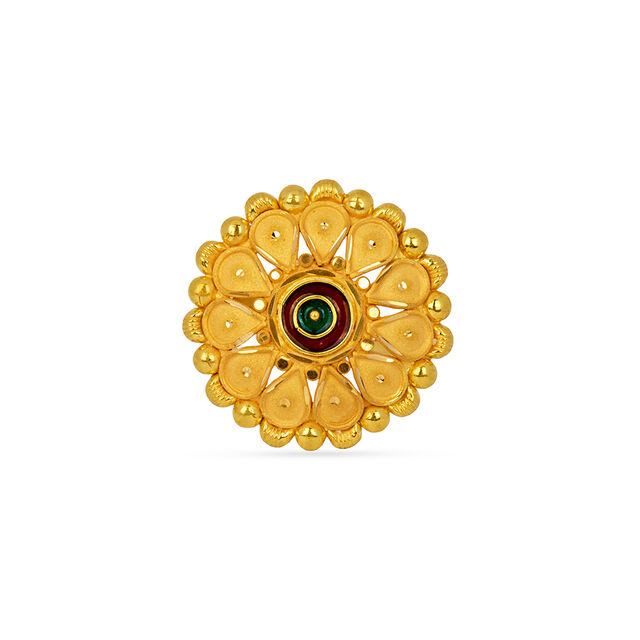 Tanishq 22KT Gold Finger Ring for Women 
