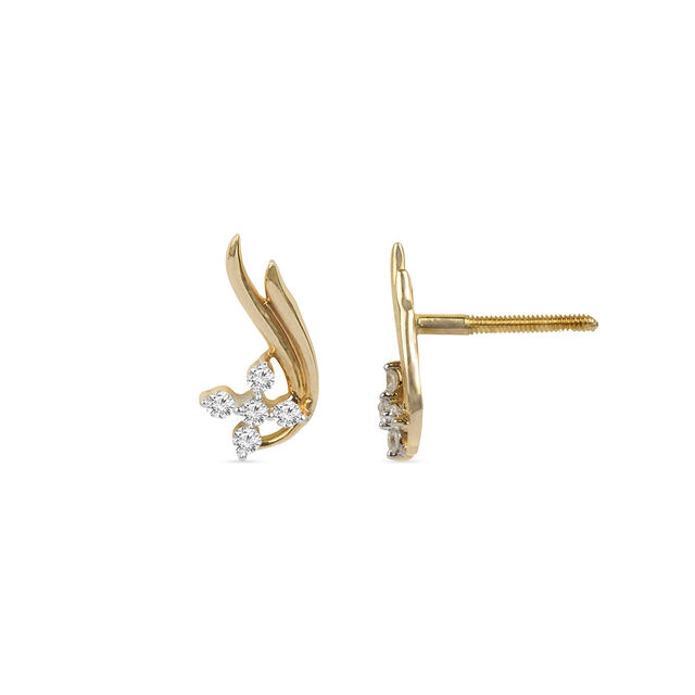 Lilium Contemporary Diamond Stud Earrings,,hi-res 2