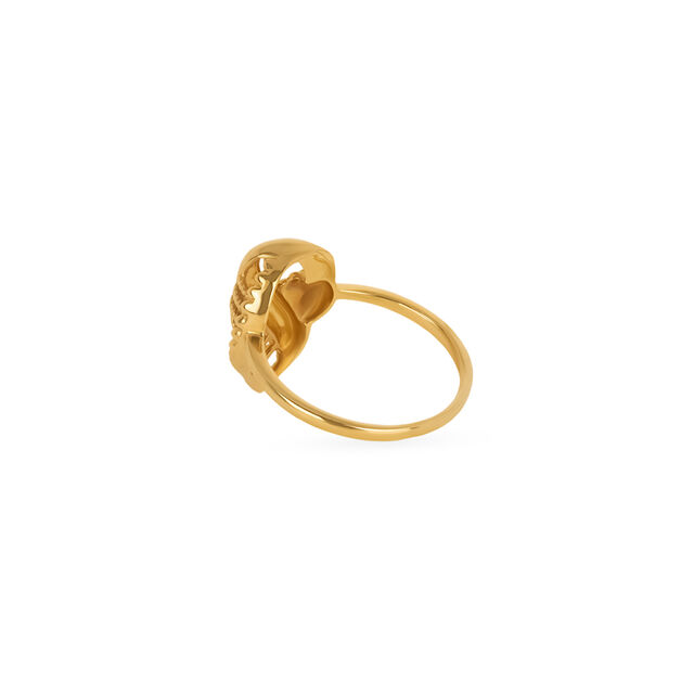 Sublime Yellow Gold Conch Finger Ring 4