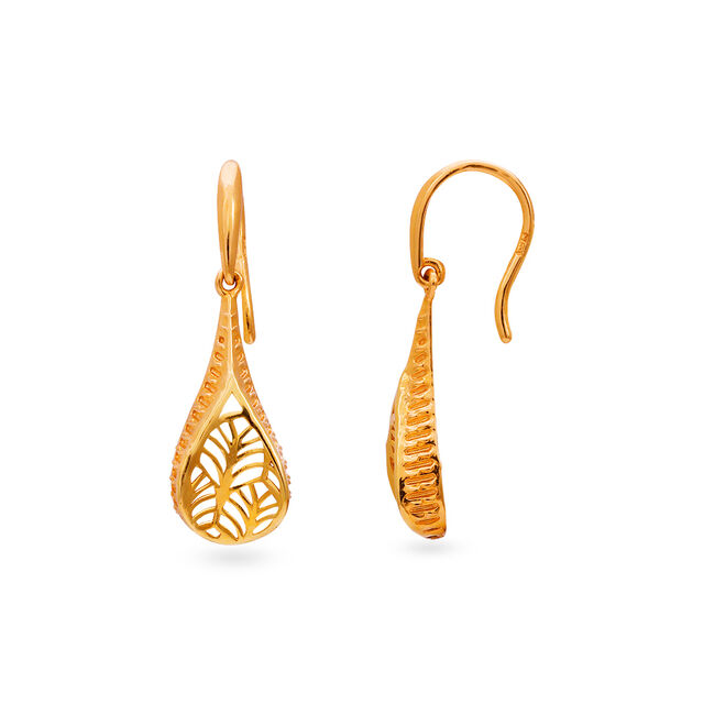 Tanishq 22KT Gold Earrings for Women 2