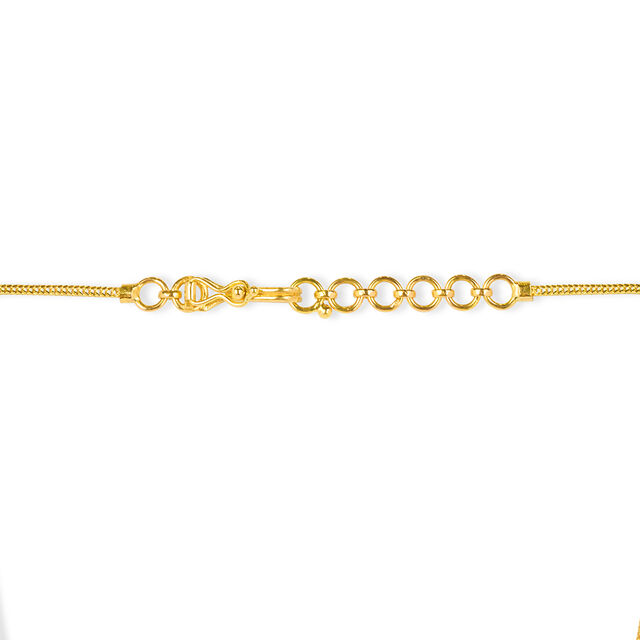 Fanciable Floral Design Pearl Studded Gold Necklace Set 3