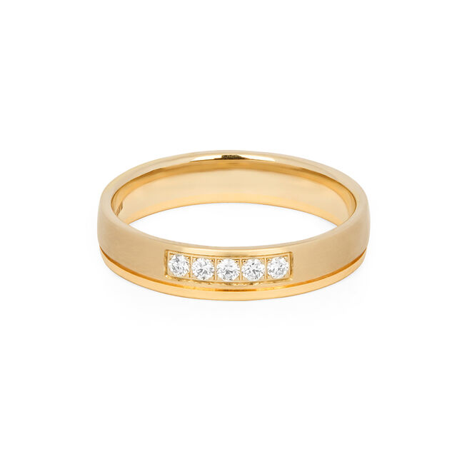 Suave 18 Karat Yellow And White Gold And Diamond Ring,,hi-res 