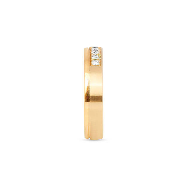 Suave 18 Karat Yellow And White Gold And Diamond Ring 4