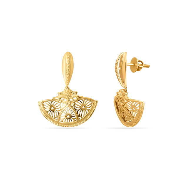 Tanishq 18KT  Gold Earrings  for Women 2