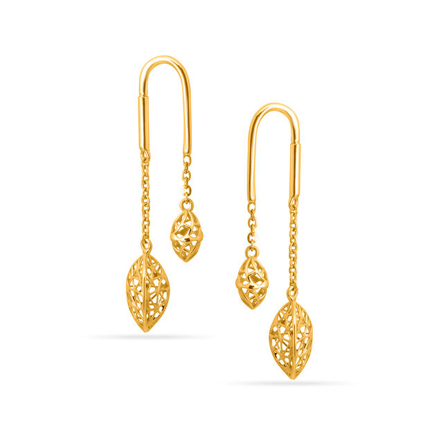 Tanishq 18KT  Gold Earrings  for Women 