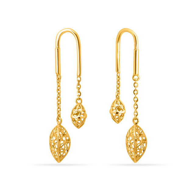 Tanishq 18KT  Gold Earrings  for Women 2