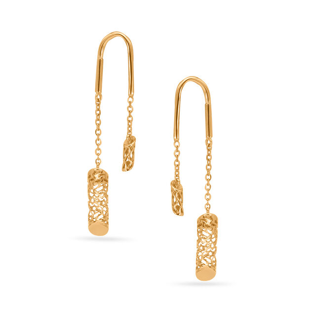 Tanishq 18KT  Gold Earrings  for Women 