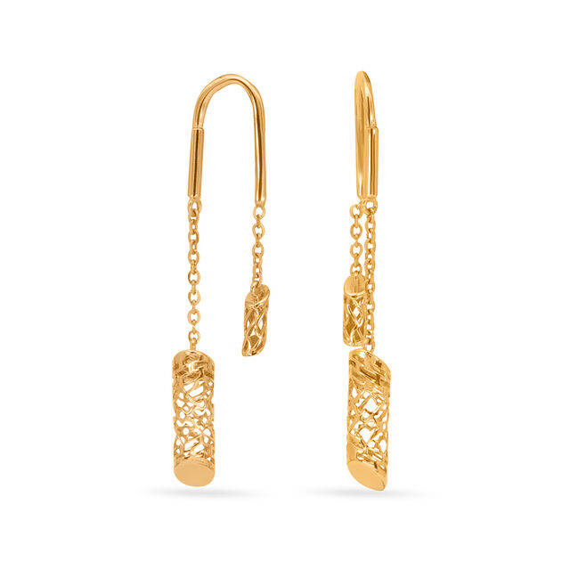 Tanishq 18KT  Gold Earrings  for Women 2