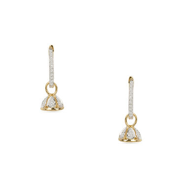 Dainty Diamond Jhumka Earrings