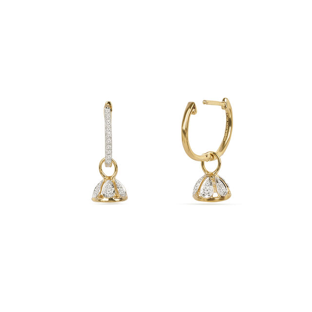 Dainty Diamond Jhumka Earrings 3