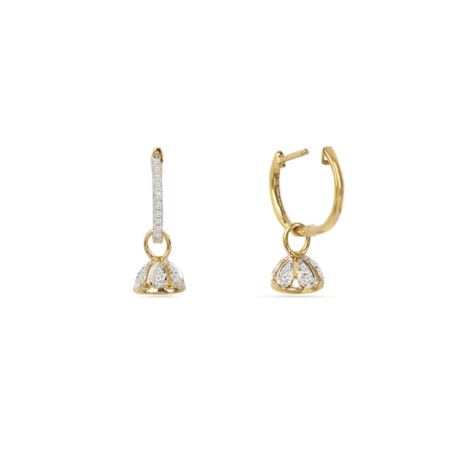 Dainty Diamond Jhumka Earrings 4