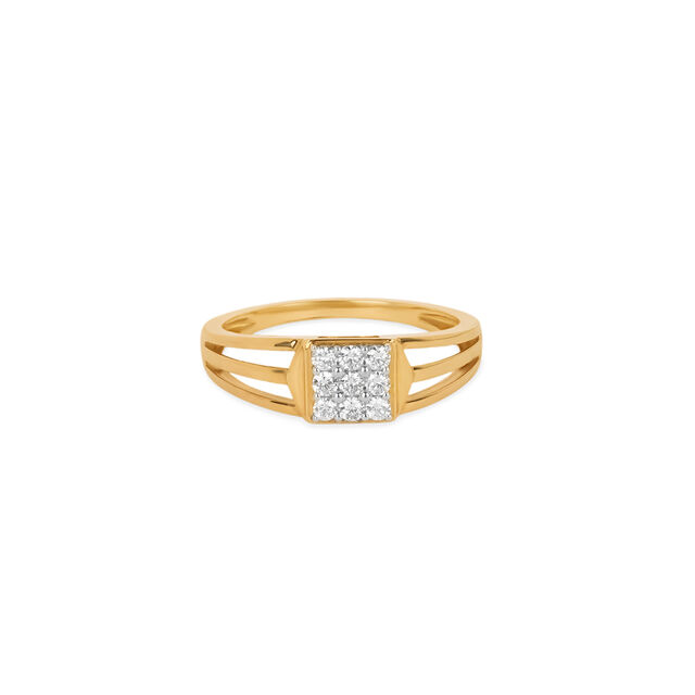 Timeless 18 Karat Yellow Gold And Diamond Finger Ring,,hi-res 