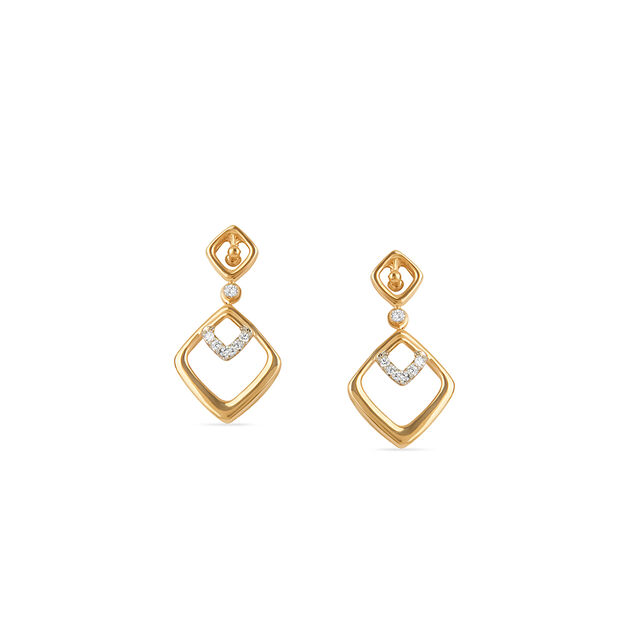 Tanishq 18KT Diamond Earrings for Women 