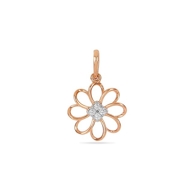 Tanishq 18KT Diamond Pendant for Women 