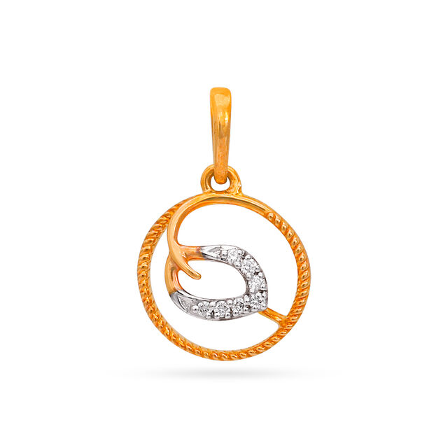 Tanishq 18KT Diamond Pendant for Women 