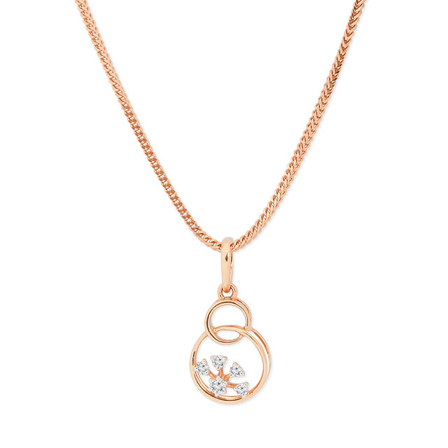 Tanishq 18KT Diamond Pendant for Women 2