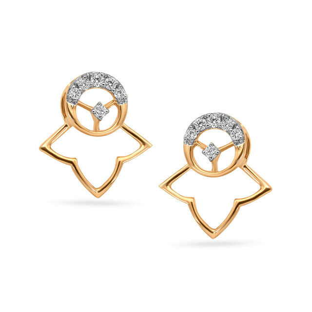 Tanishq 18KT Diamond Earrings for Women 