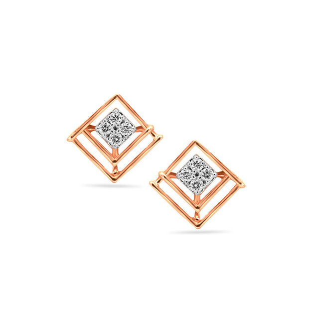 Tanishq 18KT Diamond Earrings for Women 