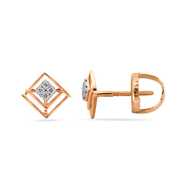 Tanishq 18KT Diamond Earrings for Women 2