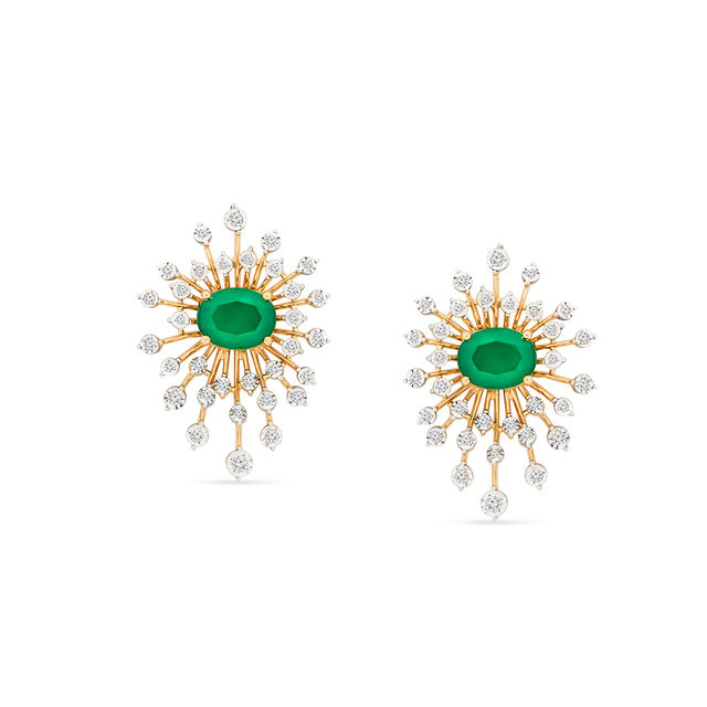 Tanishq 18KT Diamond Earrings for Women 