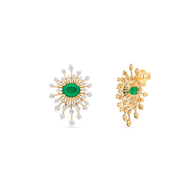Tanishq 18KT Diamond Earrings for Women 2