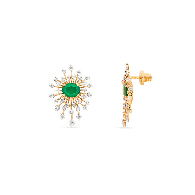 Tanishq 18KT Diamond Earrings for Women 4