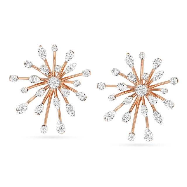Tanishq 18KT Diamond Earrings for Women 