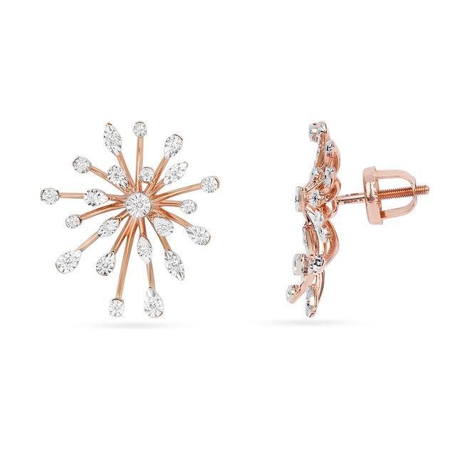 Tanishq 18KT Diamond Earrings for Women 2