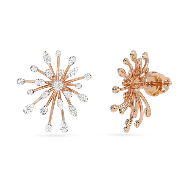 Tanishq 18KT Diamond Earrings for Women 4