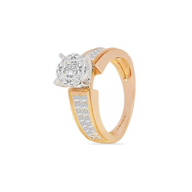 Tanishq 18KT Diamond Finger Ring for Women 3