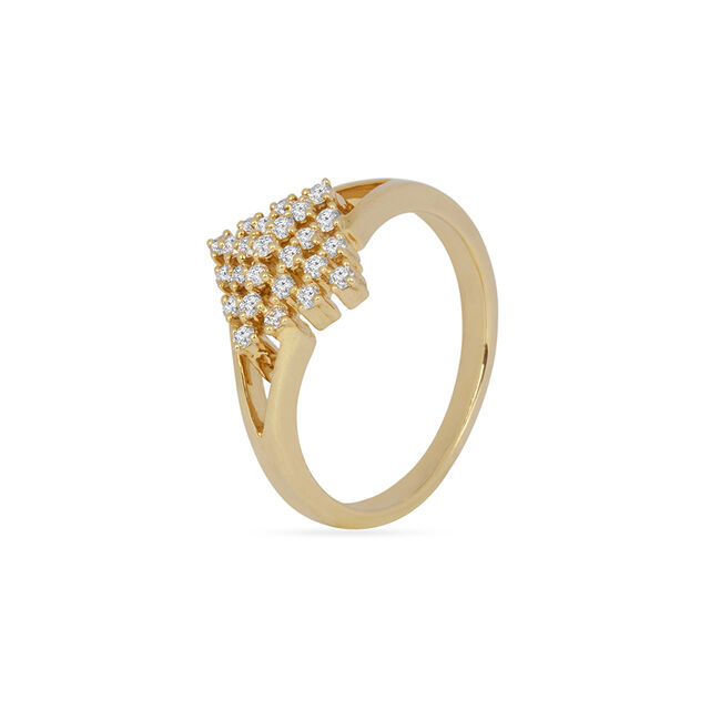 Tanishq 18KT Diamond Finger Ring for Women 3
