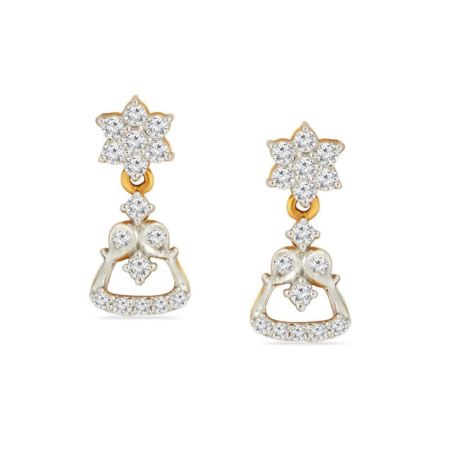 Tanishq 18KT Diamond Neckwear with Earrings for Women 5