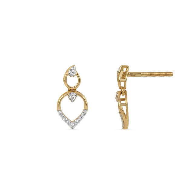 Tanishq 18KT Diamond Earrings for Women 2